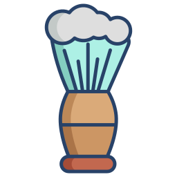 Shaving brush icon