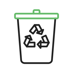 Recycling bin icon