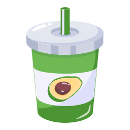 Avocado juice icon