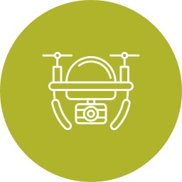 Camera drone icon