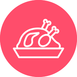 Roasted chicken icon