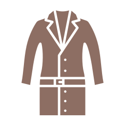 long manteau Icône