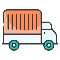 Shipping truck icon