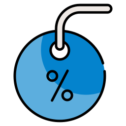 Étiquette de remise Icône