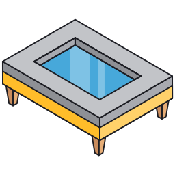 Glass table icon