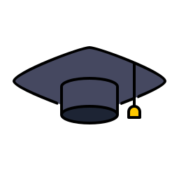 chapéu de graduação Ícone