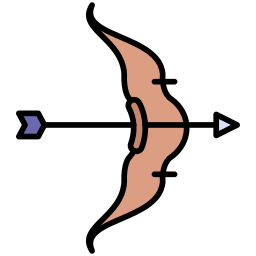 arco e freccia icona