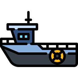 Fishing boat icon