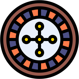 ruleta del casino icono