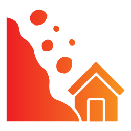 glissement de terrain Icône