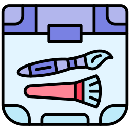 Makeup container icon