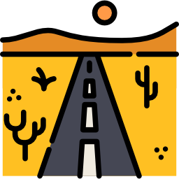 la carretera icono