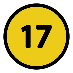 siedemnaście ikona