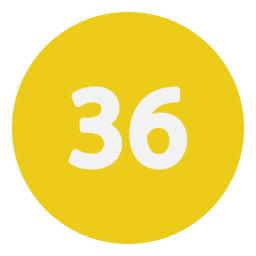 Thirty six icon
