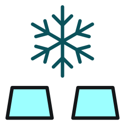cubo de hielo icono