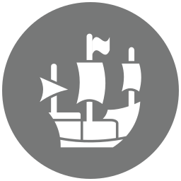 barco pirata icono