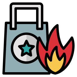 Hot product icon