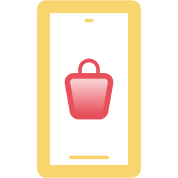 Mobile shopping icon