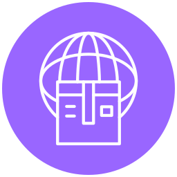 Global shipping icon