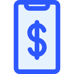 dinero digital icono