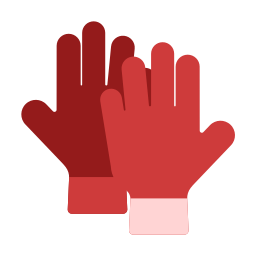 Football gloves icon