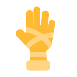 Золотая перчатка иконка