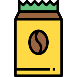 Пакетик кофе иконка