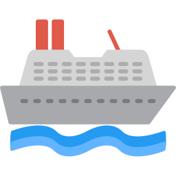 Cruise ship icon