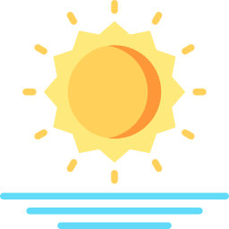 lever du soleil Icône