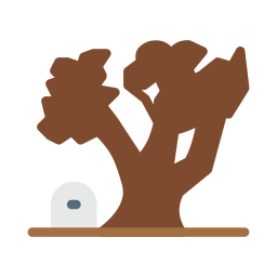 Árbol muerto icono