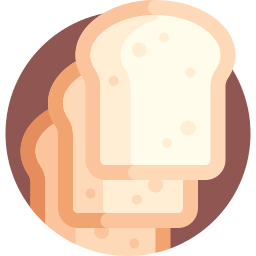 płaski chleb ikona