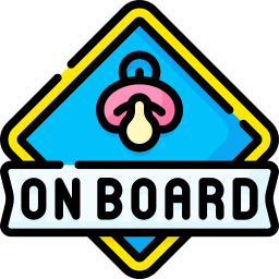 Baby on board icon