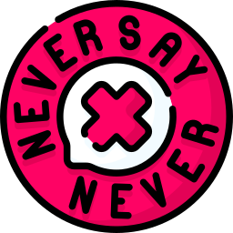 Never say never icon