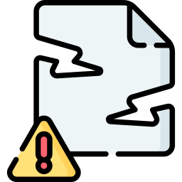 破損したファイル icon