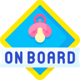 Baby on board icon