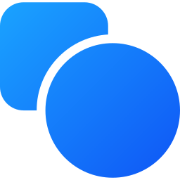 cirkel in vierkant icoon
