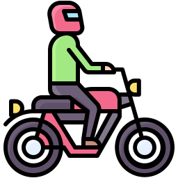 Ride a bike icon