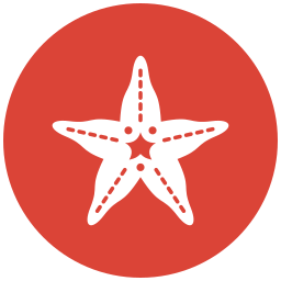 estrella de mar icono