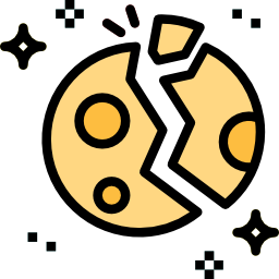 zerstörter planet icon