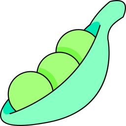 Green peas icon