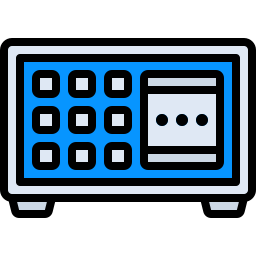 cassetta di sicurezza icona