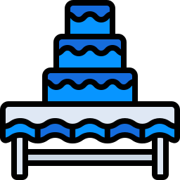 pastel de cumpleaños icono