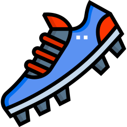 zapato de futbol icono