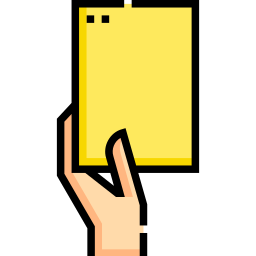 carta gialla icona