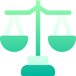 Justice scale icon