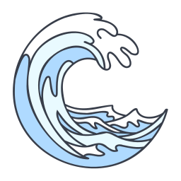 olas del mar icono