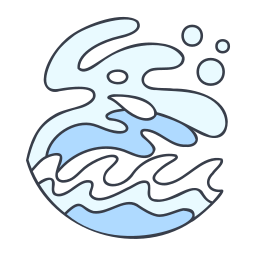 Sea waves icon