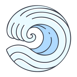 Sea waves icon