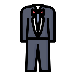 Wedding suit icon