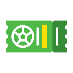 Football ticket icon